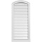 Ekena Millwork Arch Top Surface Mount PVC Gable Vent w/ 2"W x 2"P Brickmould Sill Frame, 18"W x 38"H GVPAR18X3803SN - alternate 1